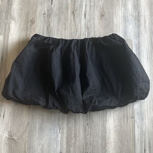 Fashion Nova Women’s Y2K 2000s 90s Black Cotton Spandex  Bubble Skirt Size XL